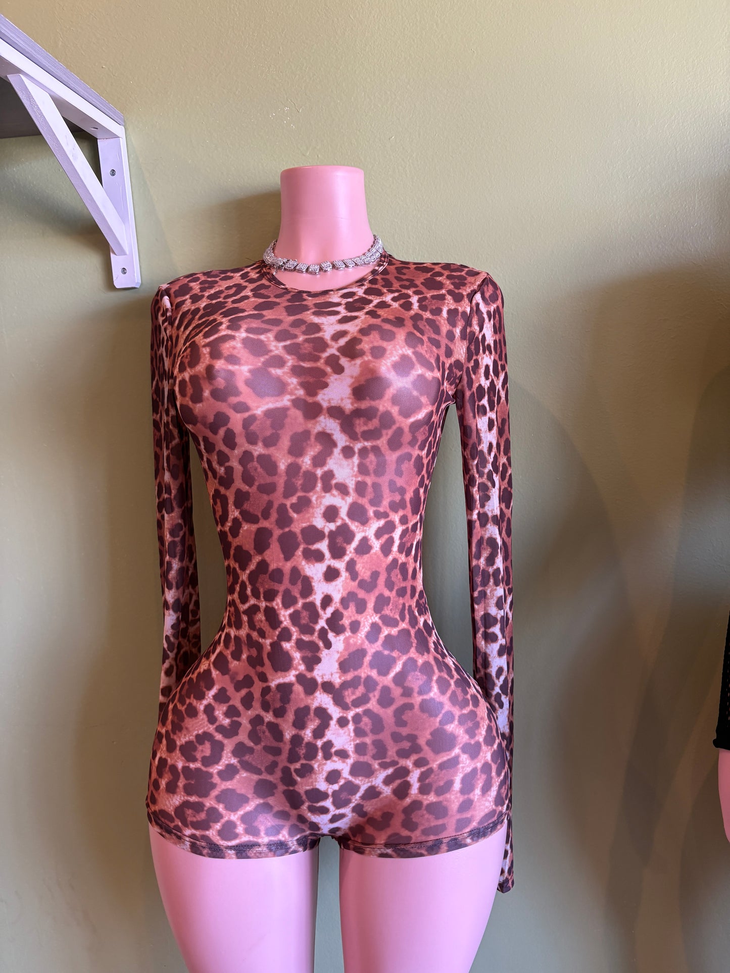 Cheetah Buns Romper