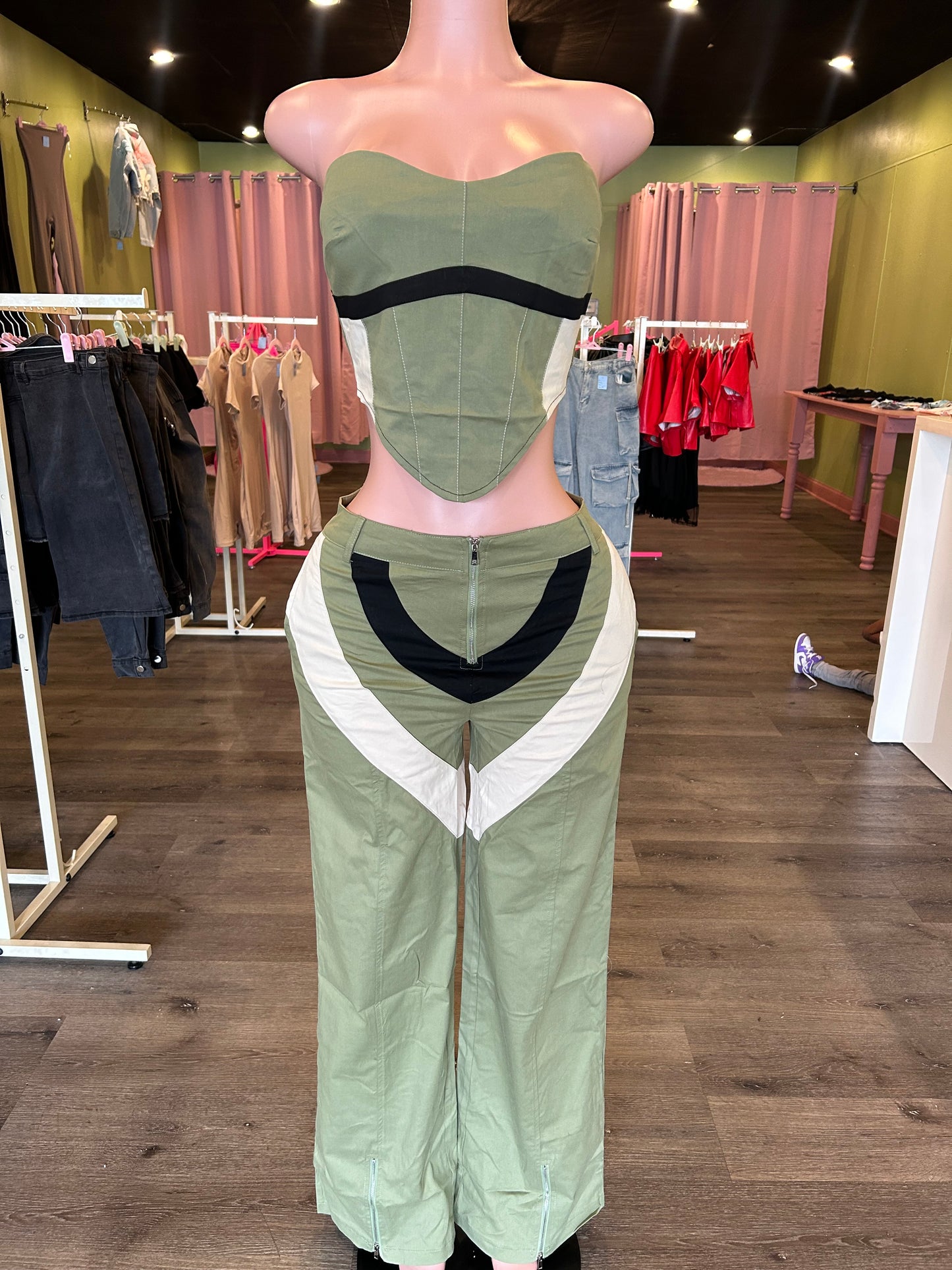 Olive Two Piece Set